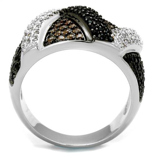 Rhodium & Ruthenium Multi-Colored Ring