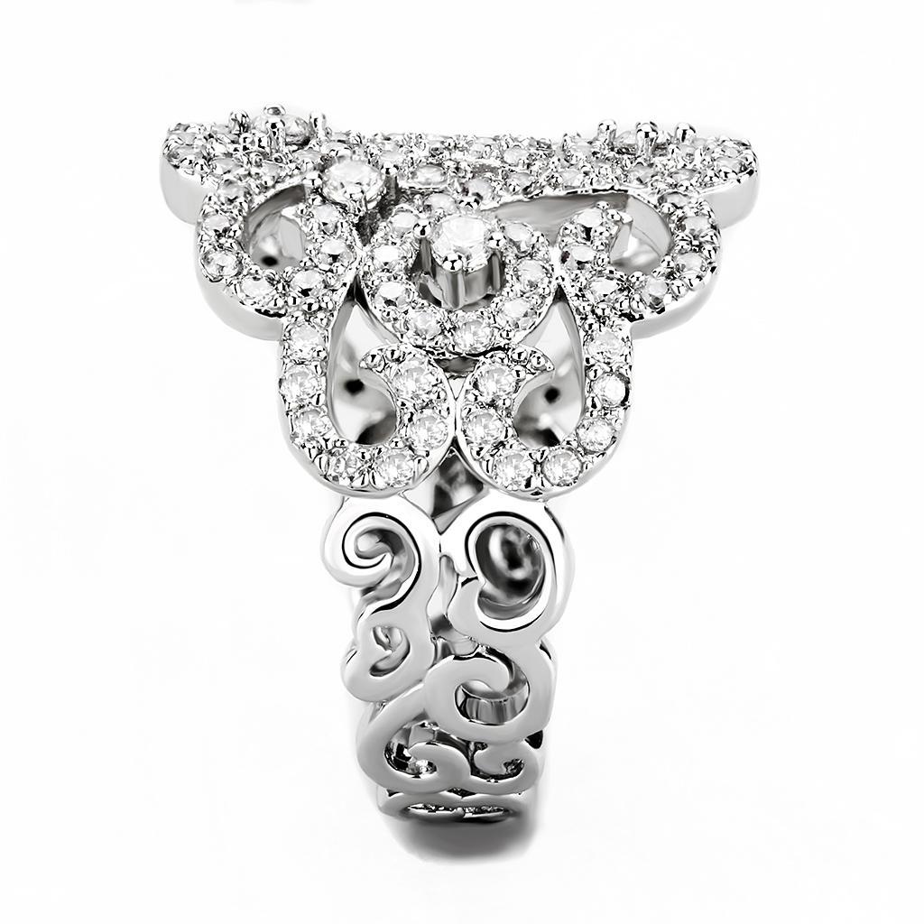 Intricate Swirl Cubic Zirconia Ring