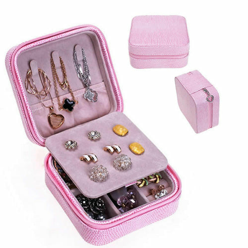 Portable Travel-Sized Jewelry Box