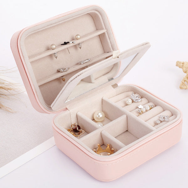 Portable Travel-Sized Jewelry Box