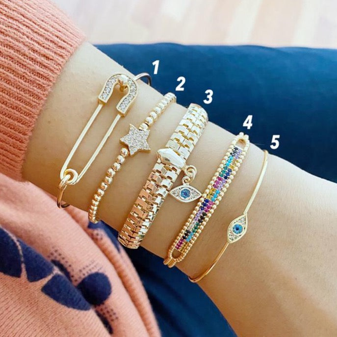 Gold Bracelet Set