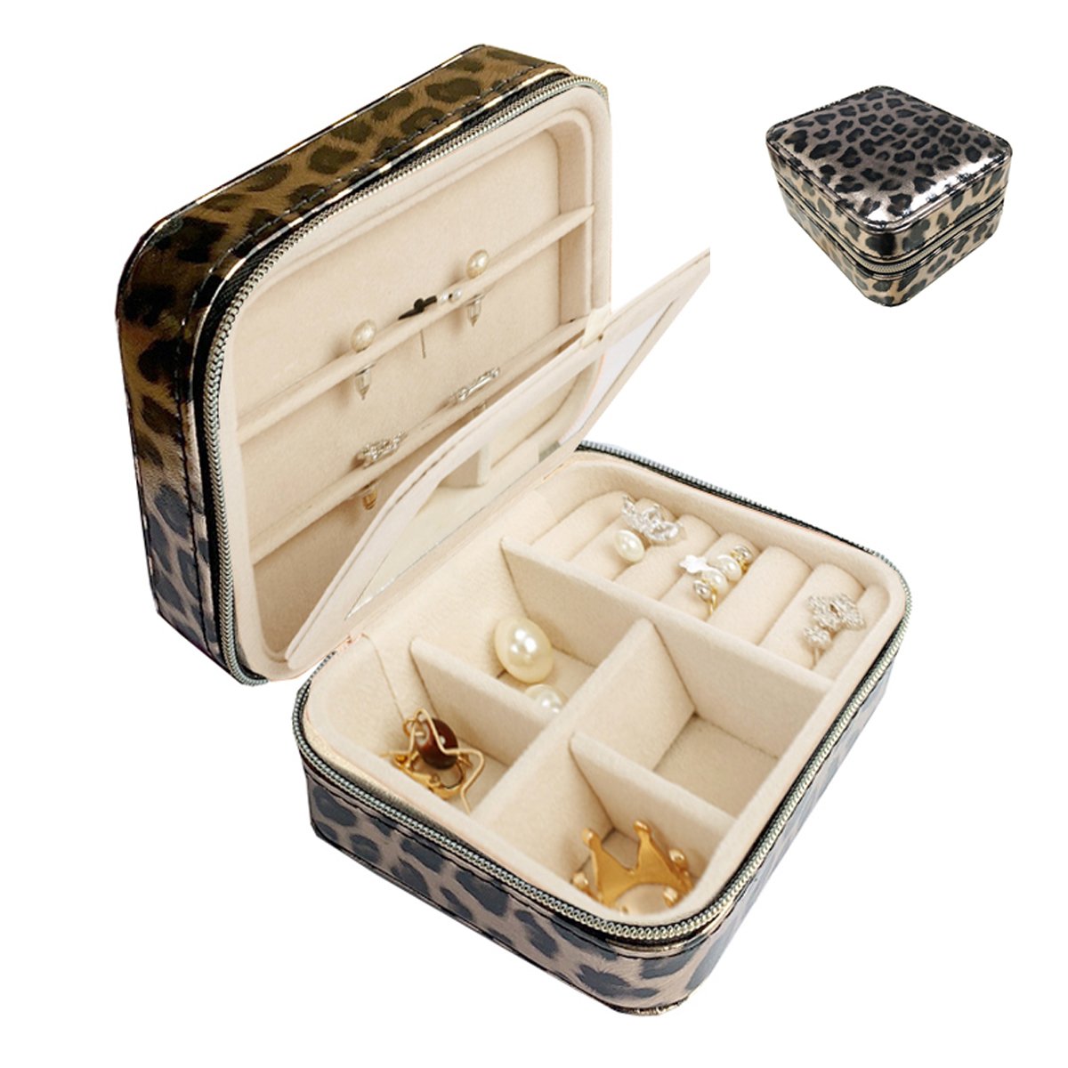 Portable Travel-Sized Jewelry Box