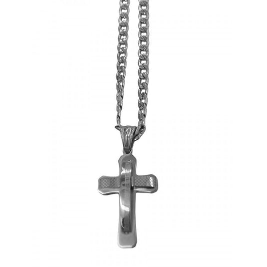 Stainless Steel Cross Pendant & Chain