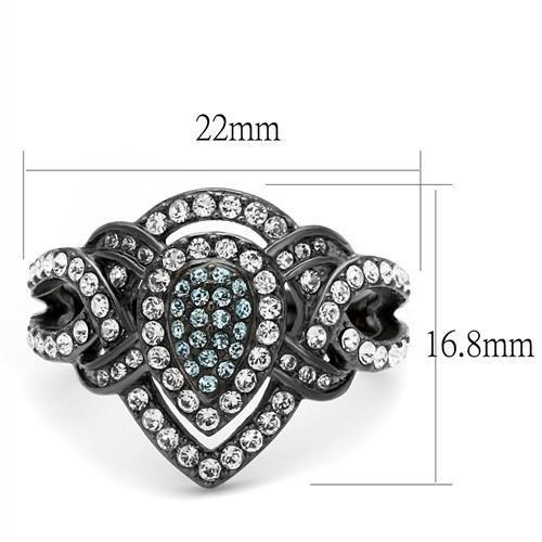 Intricate Diamond-Set Black Ring