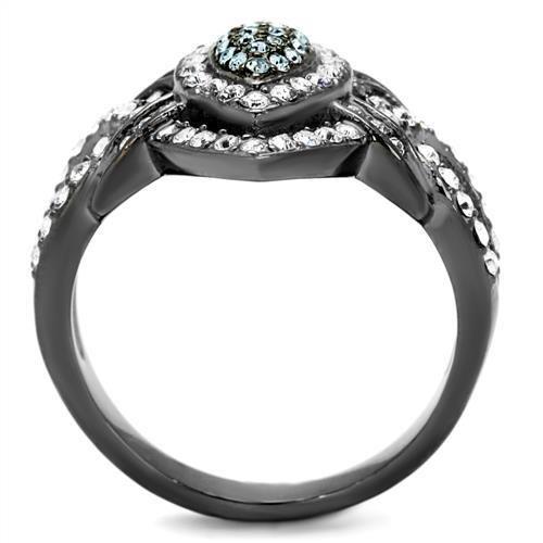 Intricate Diamond-Set Black Ring