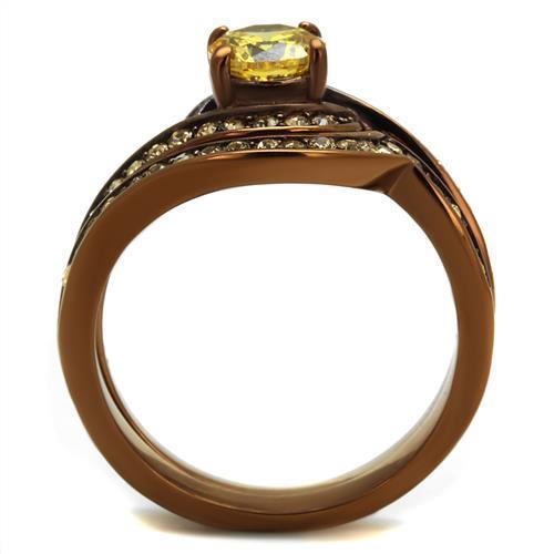 Bronze Yellow-Diamond Ring