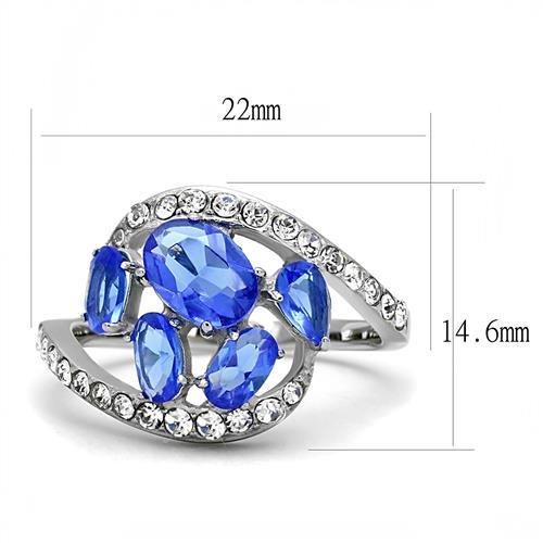 Fancy Blue Gemstone & Diamond Ring