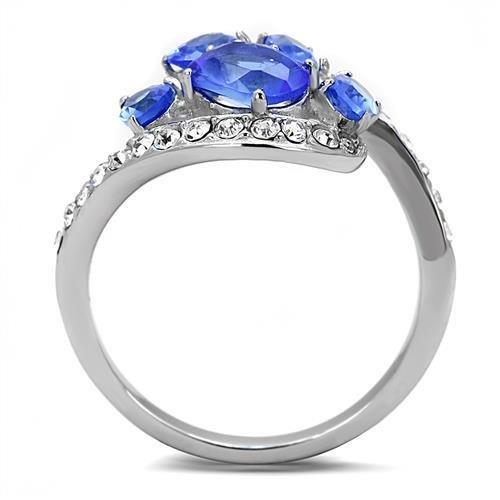 Fancy Blue Gemstone & Diamond Ring