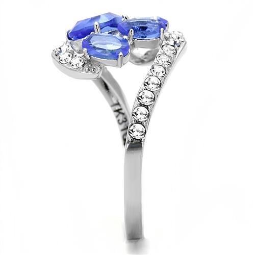 Fancy Blue Gemstone & Diamond Ring