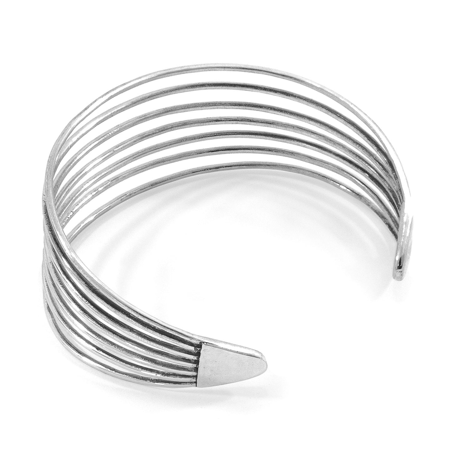 Silver Midi Surf Bangle