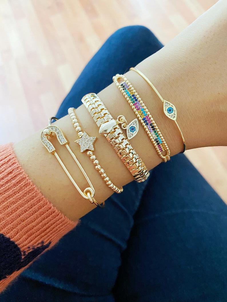 Gold Bracelet Set