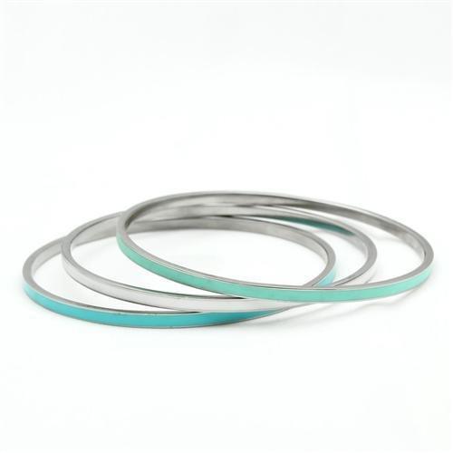 Tiffany Blue & Silver Bangle