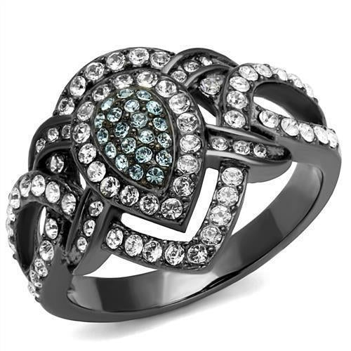 Intricate Diamond-Set Black Ring