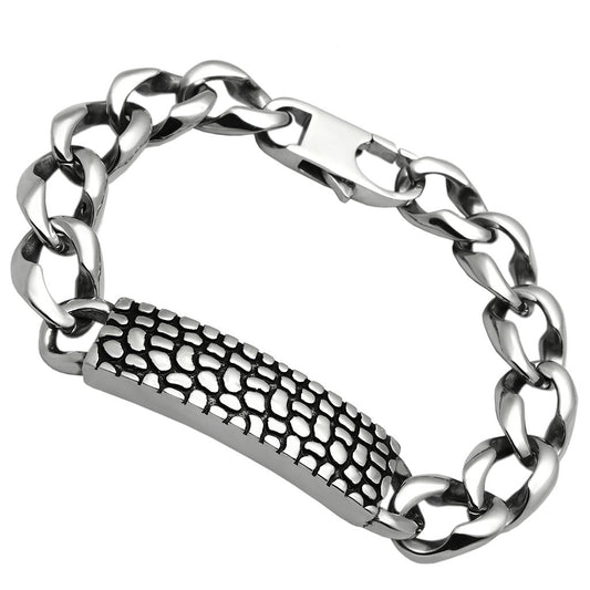 Stainless Steel ID Bracelet (No Engraving)